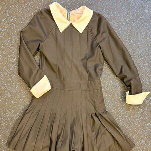 L’Ecole des Femmes Belle de Jour 3.0 Dress w/ Shorts Black Cream Collar S